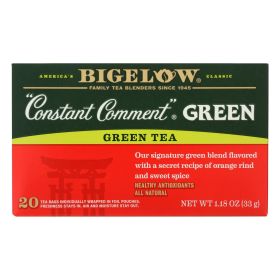 Bigelow Constant Comment Bag Tea Green - Case Of 6 - 20 Bag