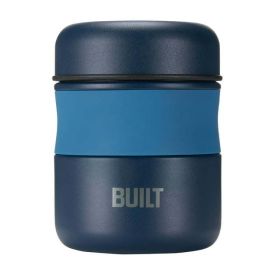 Built 10-Ounce Double Wall Vacuum Insulated Food Jar in Blue, Small