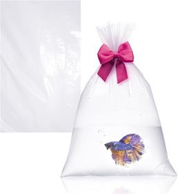 Pack of 100 Plastic Fish Bags 12 x 15 Clear Polyethylene Bags 12x15 Fish Transport Bags 2 Mil Thickness for Storing and Transporting Ideal for Industr