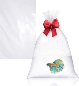 Aquarium Plastic Fish Bags 9" x 15"; Clear Polyethylene Bags Pack of 100; Plastic Bags For Fish; 2 Ml Plastic Bags; Clear Food Grade Plastic Bags 9x15