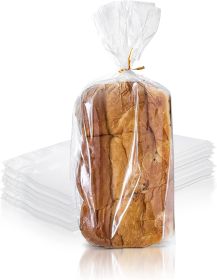 Poly Bakery Bread Bags 5.5 x 4.75 x 19. Pack of 100 Bread Loaf Packing Bags 5 1/2 x 4 3/4 x 19 Ultra Thin Polyethylene Bags 1 Mil Thick Poly Bags for