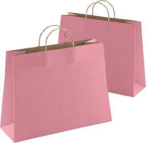 Purple Shopping Bags Bulk Pack of 25 Large Paper Bags 16 x 6 x 12 Kraft Bags with Handles 16x6x12 Paper Kraft Bag 150 GSM