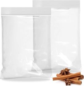 Pack of 100 Clear Zipper Bags 5 x 8 Seal Top Polyethylene Bags 5x8 Thickness 2 Mil Plastic Poly Bags for Packing Storing Ideal for Industrial Food Ser