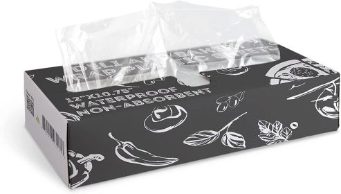 Pack of 2000 Deli and Bakery Wrap Plastic Sheets 12 x 10 3/4. Pop-Up Poly Sheets 12 x 10.75 . Food Wrapping Sheets for Foodservice Applications; Sandw