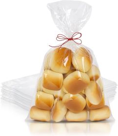 Poly Bakery Bread Bags 12 x 6 x 24. Pack of 100 Jumbo Bread Loaf Packing Bags 12x6x24 Clear Gusseted Bags. Ultra Thin Polyethylene Bags 1 Mil for Home