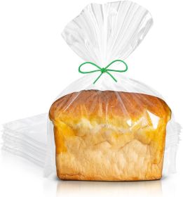 Poly Bakery Bread Bags 8 x 3 x 15. Pack of 100 Bread Loaf Packing Bags 8x3x15 Clear Gusseted Bags. Ultra Thin Polyethylene Bags 1 Mil Thick for Home B