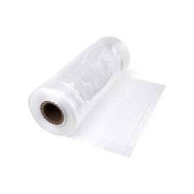 Pack of 275 Jumbo Gusset Poly Bags on Roll 24 x 12 x 36. Extra Large Perforated Clear Bags 24x12x36. Thickness 2 Mil. Expandable Plastic Bags for Indu