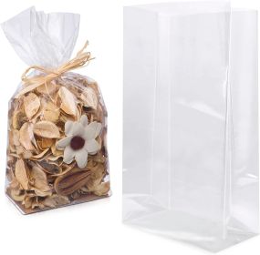 Pack of 1000 Gusseted Poly Bags 6 x 3 x 15. Clear Polyethylene Bags 6x3x15. USDA Approved 1 Mil Ultra Thin Design. Side Gusset Bags. Open Ended bags f