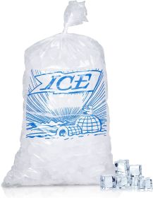 Pack of 1000 Printed Metallocene Ice Bags 8 x 3 x 20 Gusseted Poly 8 lb Bags 8x3x20. Polyethylene expandable bags with 1.20 Mil. Ideal for industrial;