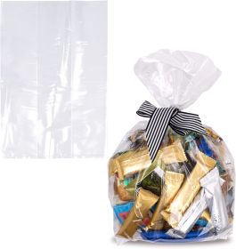 Pack of 1000 Gusseted Poly Bags 8 x 3 x 15. Clear Polyethylene Bags 8x3x15. USDA approved 2 Mil. Expandable Side Gusset Bags. Open Ended bags for Indu