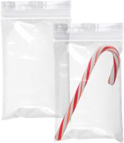 Pack of 1000 Zipper Bags; Clear 4 x 6. Single Track Seal Top Bags 4x6. Thickness 2 mil. Polyethylene Bags for Packing and Storing. Ideal for Industria