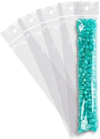 Pack of 1000 Zipper Bags with Hang Hole 2 x 12. Clear Polyethylene Bags 2x12. Thickness 2 mil Thick. Hang Hole Plastic Poly Bags for Industrial; Food