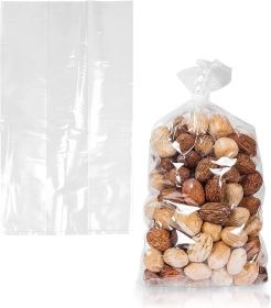 Pack of 1000 Gusseted Poly Bags 4 x 2 x 10. Clear Polyethylene Bags 4x2x10. USDA approved 2 Mil. Expandable Side Gusset Bags. Open Ended bags for Indu