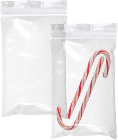 Pack of 1000 Seal Top Bags; Clear 5 x 8. Zipper Bags 5x8 Single Track Seal Top Bags; 2 mil. Poly Bags for Packing and Storing. Polyethylene Bags for I