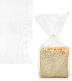 Pack of 1000 Poly Bakery Bread Bags 6 x 3 x 15. Clear Gusseted Bags 6 x 3 x 15. Thickness 0.65 mil Thick. Polyethylene Bags for Home; Bakeries and Oth