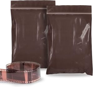 Amber Zip Bags 6x8 Inch Size. Pack of 100 Brown Plastic Bag. Resealable Plastic Bags for Electronics & Light-Sensitive Products. 3 Mil Thick Recloseab