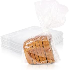 Pack of 1000 Poly Bakery Bread Bags 4 x 2 x 12 Clear Gusseted Bags 4x2x12 Polyethylene Bags 1 Mil Thick Poly Bags for Home Bakeries Food Industry Busi