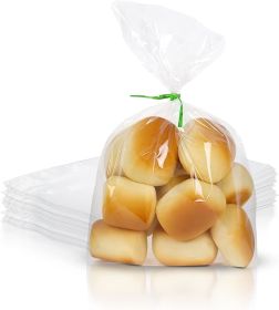 Poly Bakery Bread Bags 6 x 3 x 12. Pack of 1000 Bread Loaf Packing Bags 6x3x12 Clear Gusseted Bags. Ultra Thin Polyethylene Bags 1 Mil Thick for Home