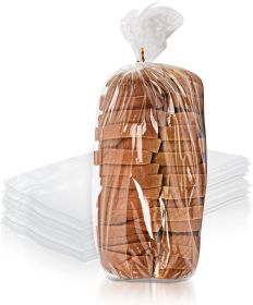 Poly Bakery Bread Bags 5.5 x 4.75 x 15. Pack of 1000 Bread Loaf Packing Bags 5.5 x 4 3/4 x 15 Clear Gusseted Bags. Ultra Thin Polyethylene Bags 0.65 M