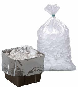 Pack of 1000 Ultra Thin Gusset Poly bags 8 x 3 x 15. Ice Bucket Liner 8x3x15. 0.60 Mil. Polyethylene bags for packing and storing. Great for Industria