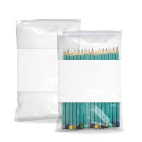 Pack of 250 Slide Zipper Bags; 6 x 9. Polyethylene Pills Bags 6x9. 3 mil. White Block Bags for Packing and Storing. Plastic bags for industrial; food