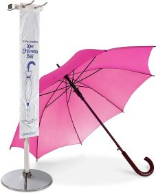 Pack of 1000 Long Umbrella Bags; 7 x 35 + 1.5 LP; Ultra Thin Polyethylene Bags 7x35; 0.7 mil. Perfect for Stand Holders and Refills. Plastic Poly Bags