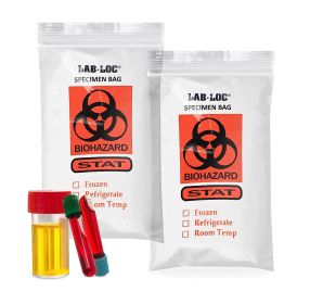 Pack of 1000 Specimen Transfer Bags 6x9. Zipper Bags 6 x 9. Biohazard; Polyethylene Bags STAT 2 mil. Plastic Bags environments. Great for Health Appli