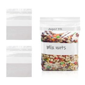 Pack of 250 Clear Seal Top Stand-Up Pouches 10 x 12 + 5 BG. Polyethylene Gusseted Bags 10x12; Gallon. Thickness 1.75 mil Plastic Bags for Packing and