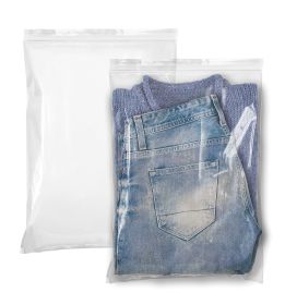 Pack of 250 Zipper Bags; Clear 13 x 18. Heavy Duty Seal Top Polyethylene Bags for Packing and Storing 13x18. Thickness 6 mil. Plastic Bags for Industr