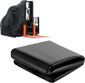 Roll of Polyethylene Tarp 28ft x 100ft. Heavy Duty Black Low Density Bags. Thickness 6 mil. Poly Tarp Cover for Storing and Transporting. Plastic Shee