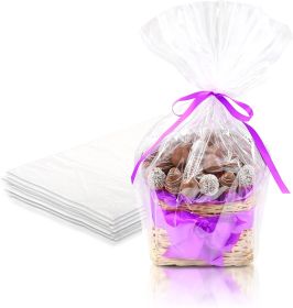 Clear Plastic Bags 4" x 2" x 8". Pack of 1000 Small Gusseted PE 2 mil Pouches with Bottom. Plastic Flat Treat Bags. Cellophane Food Storage & Packagin