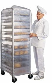 Roll of 50 Disposable Bun Rack Covers 52 x 80. Bread Rack Covers 52x80. Thickness 0.7 mil. Low Density Polyethylene Covers for Bakeries; Food Industry