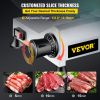 VEVOR Commercial Meat Slicer,12 inch Electric Meat Slicer Semi-Auto 420W Premium Carbon Steel Blade Adjustable Thickness, Deli Meat Cheese Food Slicer