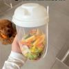 1pc Fresh Salad Cup; Keep Fit Salad Meal Shaker Cup; 1000ml/33.81oz; Portable Fruit Vegetable Milk Cup; 7.87''X2.33''