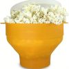 1pc Collapsible Silicone Microwave Popcorn Popper - Quick and Easy Way to Make Delicious Popcorn at Home