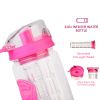 Fruit Infuser Water Bottle 32OZ Juice Shaker Sport w/ Flip Top Lid Anti-Slip Grips