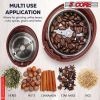 5 Core Coffee Grinder ‚Ä¢ 85 Gram Or 3 Ounces / 12 Cup Capacity ‚Ä¢ One-Touch Automatic Electric Bean Spice Grinding Machine ‚Ä¢ 150W Copper Motor ‚Ä¢