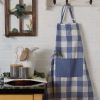 Household Using Tri Color Check Chef Apron